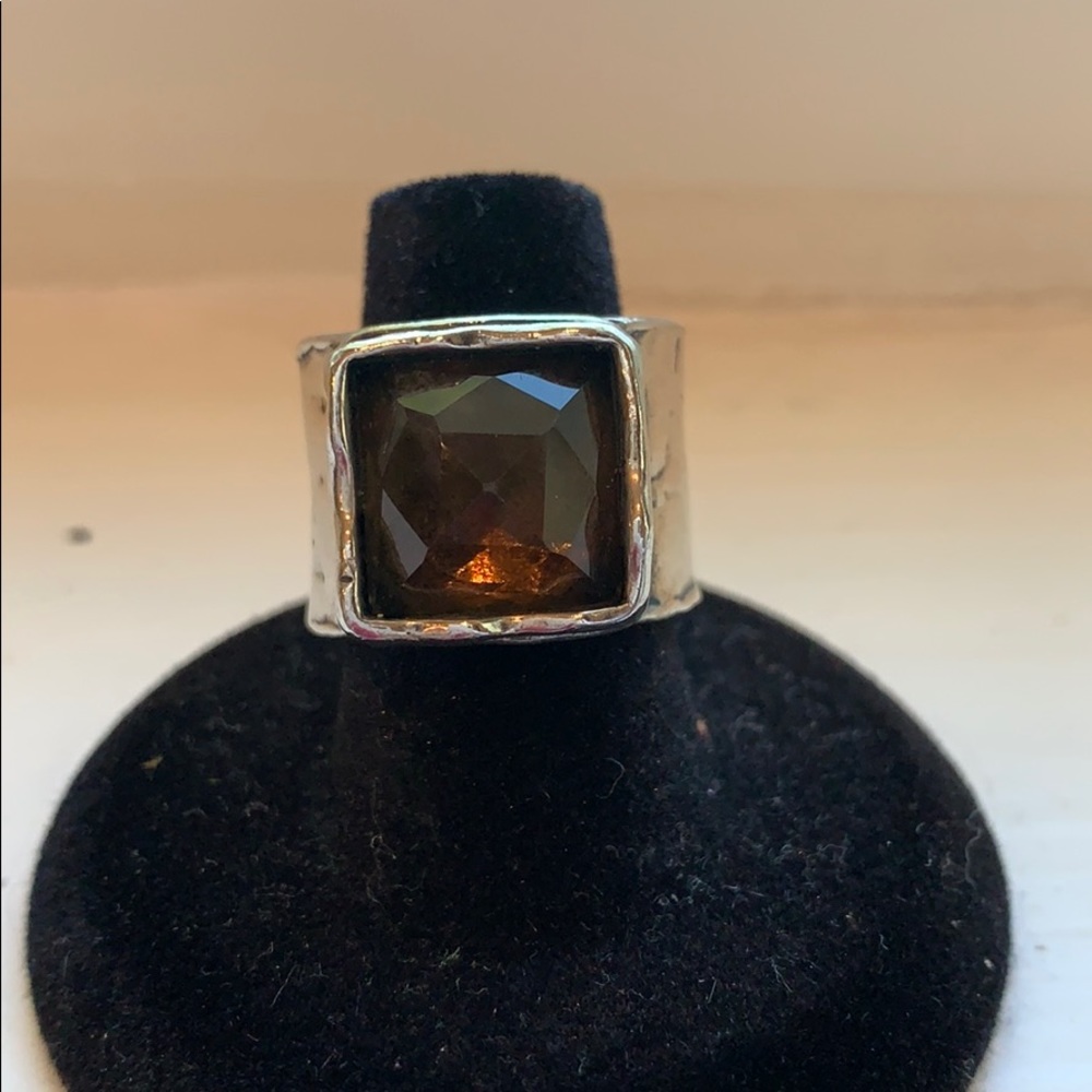 Silpada Smokey topaz and Sterling Silver Ring.